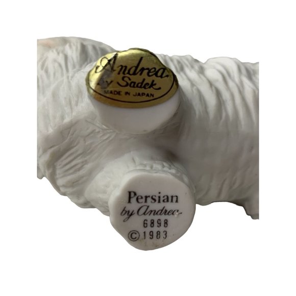 Vintage Persian Cat Andrea By Sadek Porcelain Figurine 1983 Japan 6898 - Picture 10 of 12